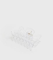 New Look Clear Cut Out Large Bulldog Claw Clip